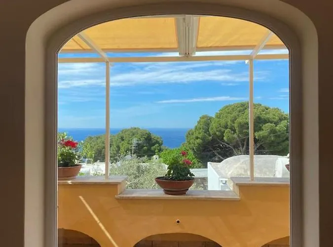 Private Sea View Con Terrazza E Giardino Lägenhet